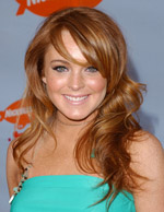 lindsay lohan brunette hair