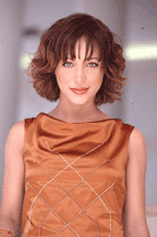 short curly with parted bangs