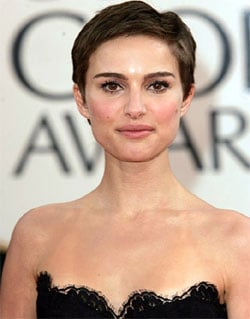 Celebrity Natalie Portman short hairstyles 1