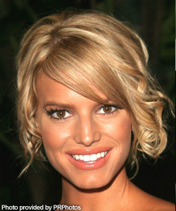 wedding celeb jessica Celebrity Wedding Hairstyles   Long