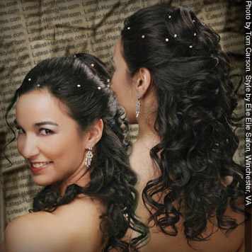 long wedding hair style Some girls just have to have all their hair out of
