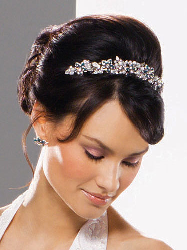 wedding tiara All photo courtesy of David's Bridal Dress's T850 T8017 