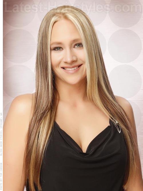 Long Blonde Hair With Face Shaping Layers View 2