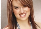 A medium length hairstyle that goes well with square faces