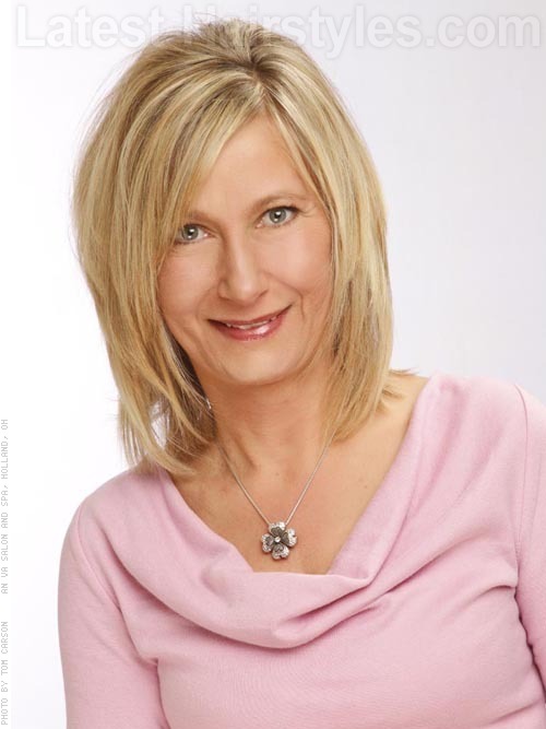 shoulder-length-medium-shag Shoulder length medium shag hairstyle