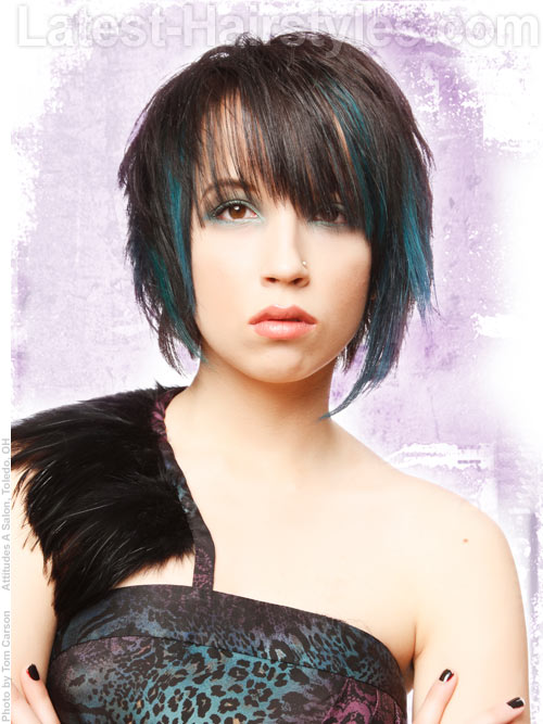 short-layered-hair Short layered hairstyle that's razor cut