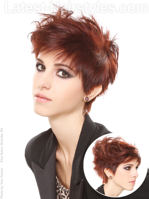 short-layered-hairstyles-women A short and modern layered hairstyle