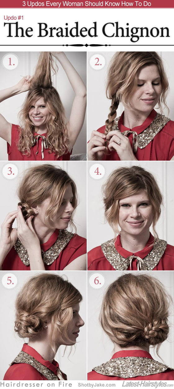 3 Updos Every Woman Should Know How To Do. The Braided Chignon