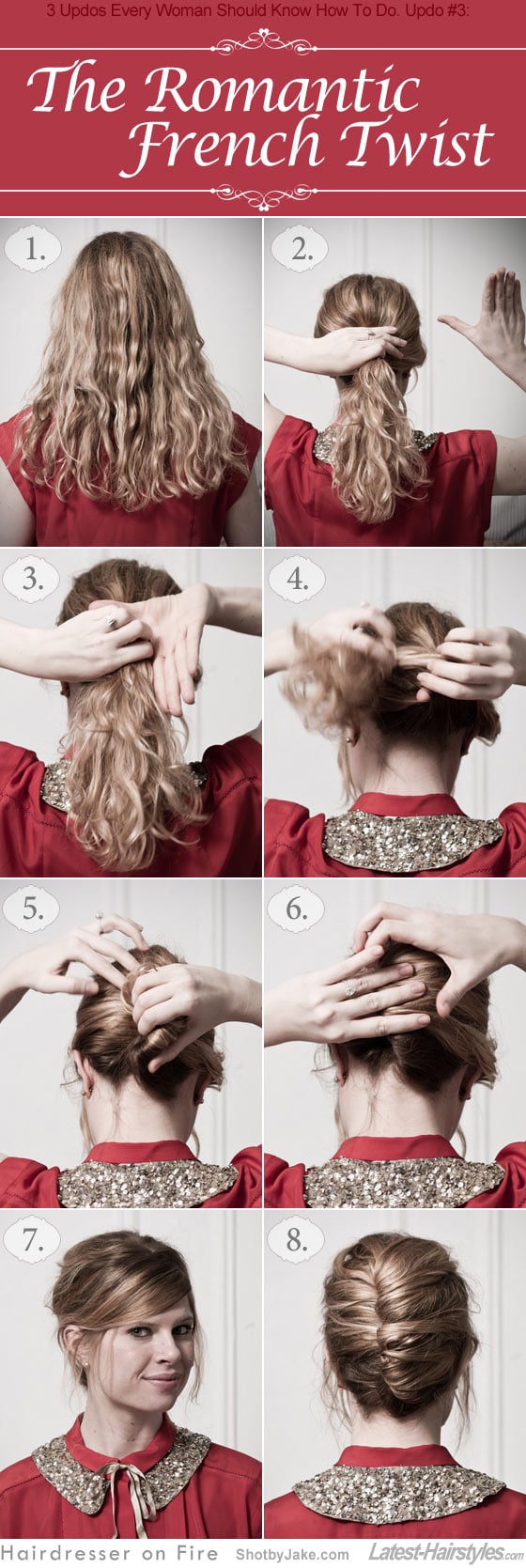 3 Updos Every Woman Should Know How To Do. The Romantic French Twist
