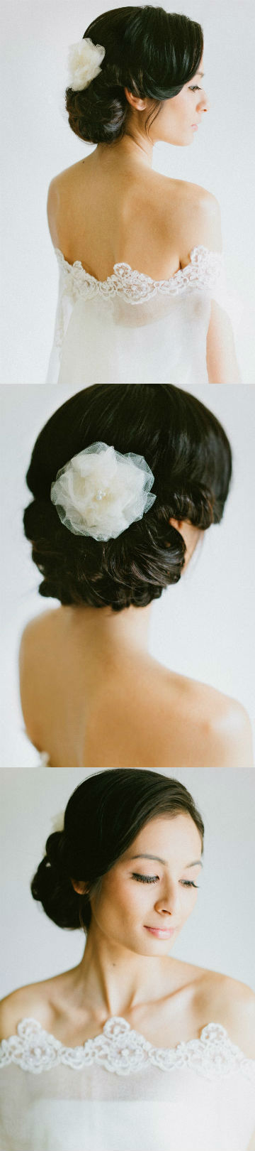 If you are going with this look for your wedding aim for natural looking 