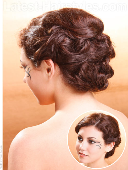 homecoming-hairstyle-braided-updo A braided and pinned homecoming hairstyle