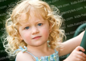 medium curly hairstyles for little girls