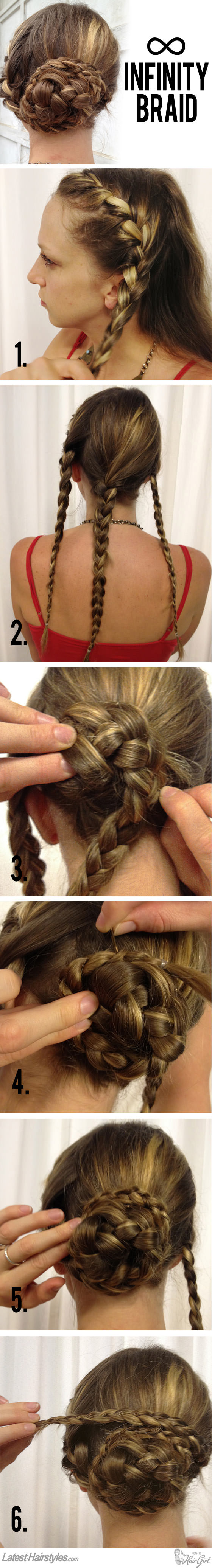 infinity braid hair tutorial
