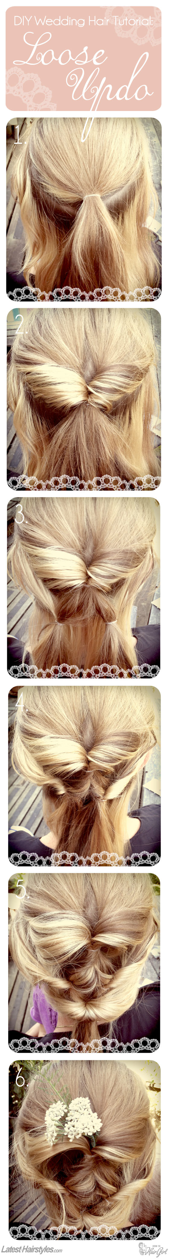 DIY wedding hairstyle