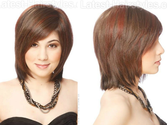 heartshapedlook hairstyle for a heart shaped face