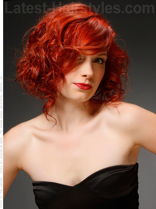 Naturally Curly Funky Red Style