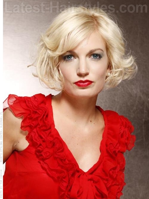 Curly Bob Pale Platinum Tousled Short Cut Curly Bob Pale Platinum Tousled Short Cut