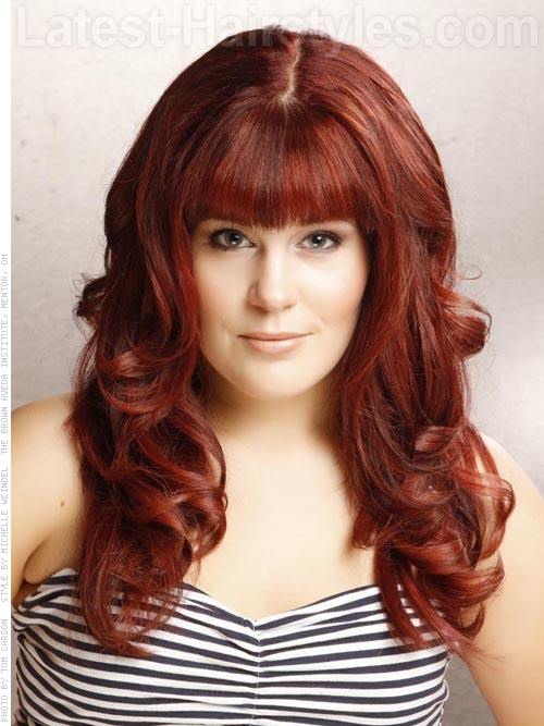 Deep Red Style Long Bangs Deep Red Style Long Bangs