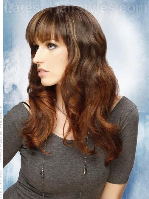 Brunette With Side Bangs 40