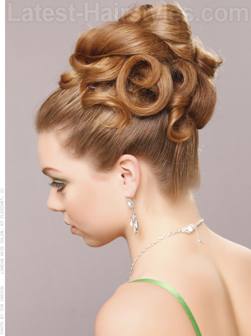 Grecian Lady Coiled Updo Grecian Lady Coiled Updo