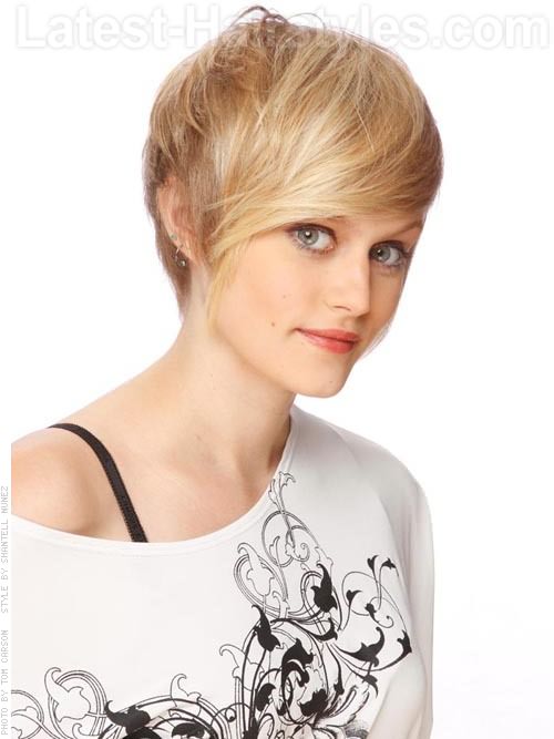 Lovely Sideswept Blonde Cut Long Bangs - Long Pieces Over Ears