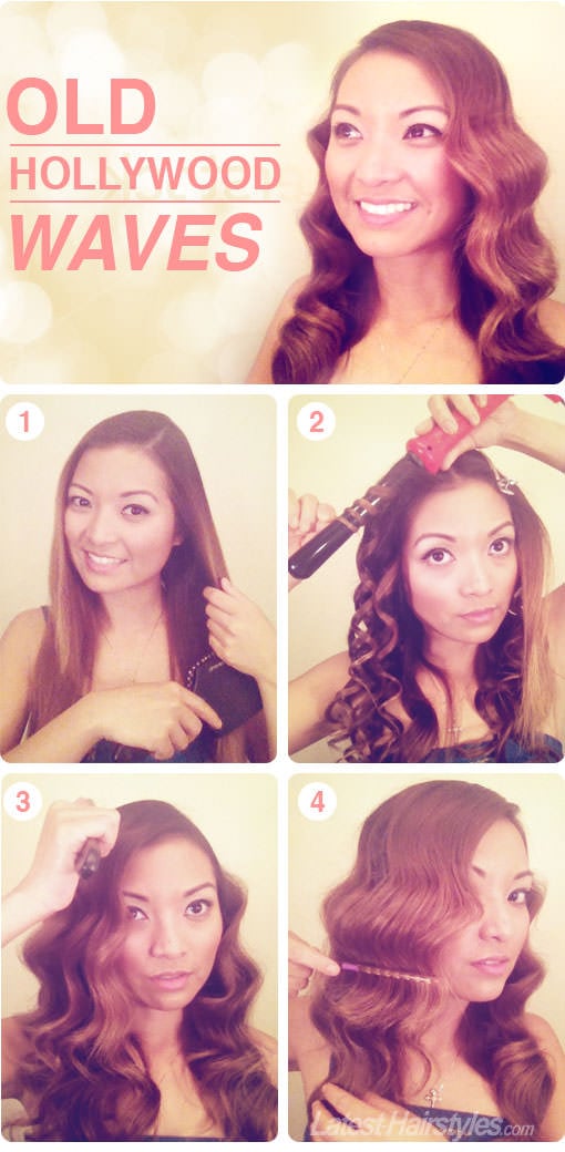 old hollywood waves hair tutorial