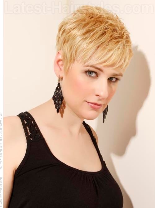 Pixie Shag Cut with Longer Bangs