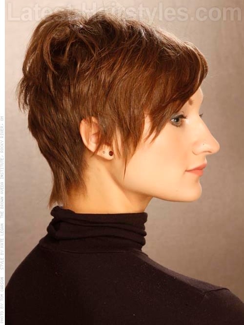 Razored Edge Pixie Cut Sculpted Hair