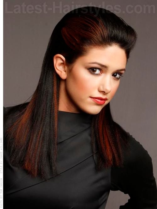 Bold and Beautiful Long Straight Highlighted Style with Highlights