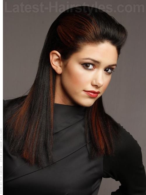 Bold and Beautiful Long Straight Highlighted Style with Highlights Bold and Beautiful Long Straight Highlighted Style with Highlights