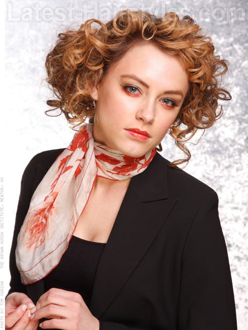Fashion Buns Cute Side Curls Closeup View Fashion Buns Cute Side Curls Closeup View