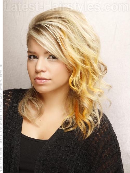 Funky Blonde Sideswept Style Funky Blonde Sideswept Style