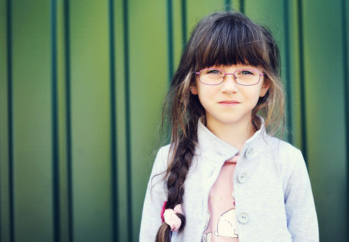 Messy Braid Long Braid with Long Bangs Cute Style for a Little Girl