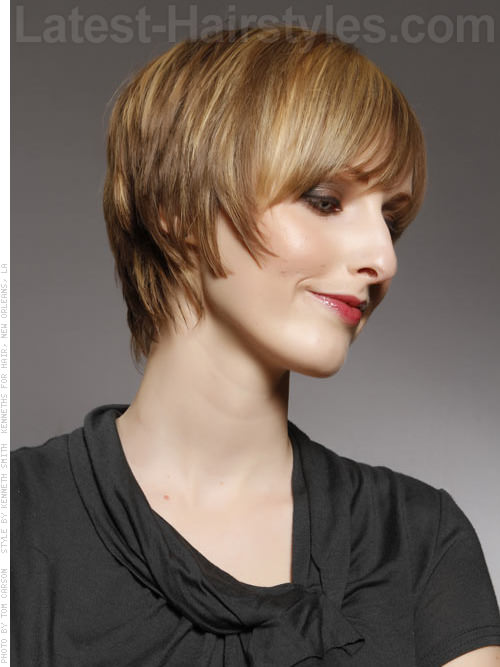 Short Sassy Shag with Longer Layers on Top - Side View Short Sassy Shag with Longer Layers on Top - Side View