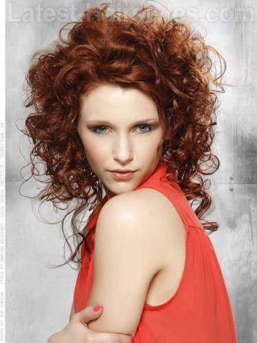 curly hairstyle for winter 2013