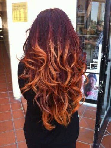 ombre for red hair