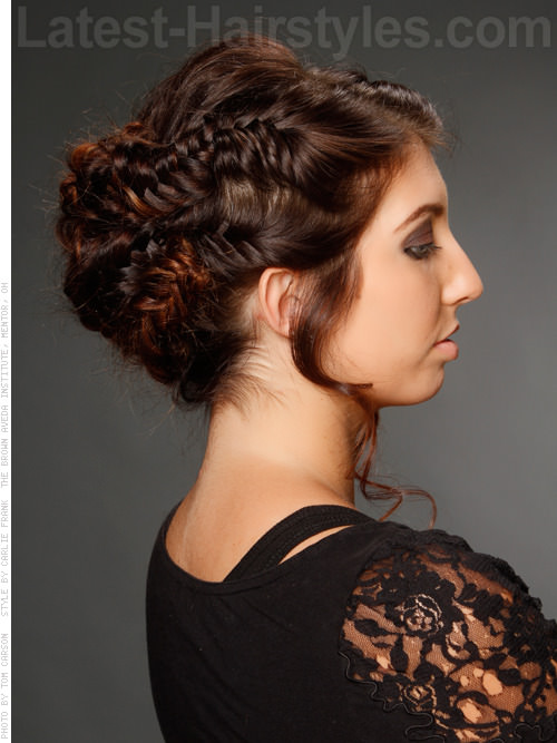 Herringbone Honey Lovely Braided Hairstyles for Prom