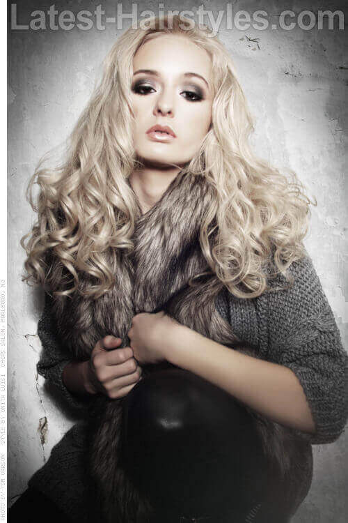 Long Blonde Curly Hairstyle Long Blonde Curly Hairstyle