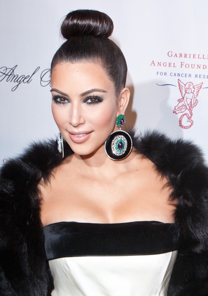Kim's ballerina ponytail