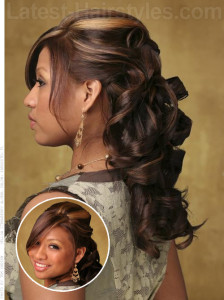 formal hairstyle prom