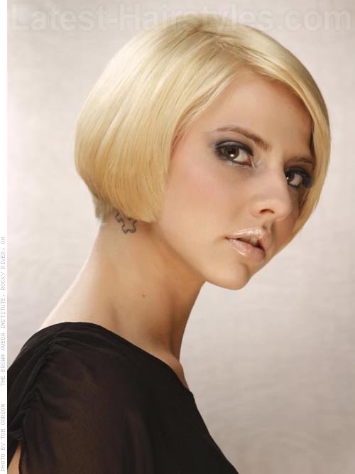 Very Short Blonde Bob