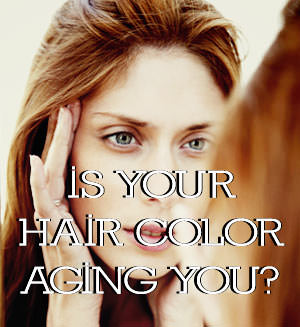  makeup as well as attitudes to rest looking immature for equally long equally possible  Is Your Hair Color Aging You?