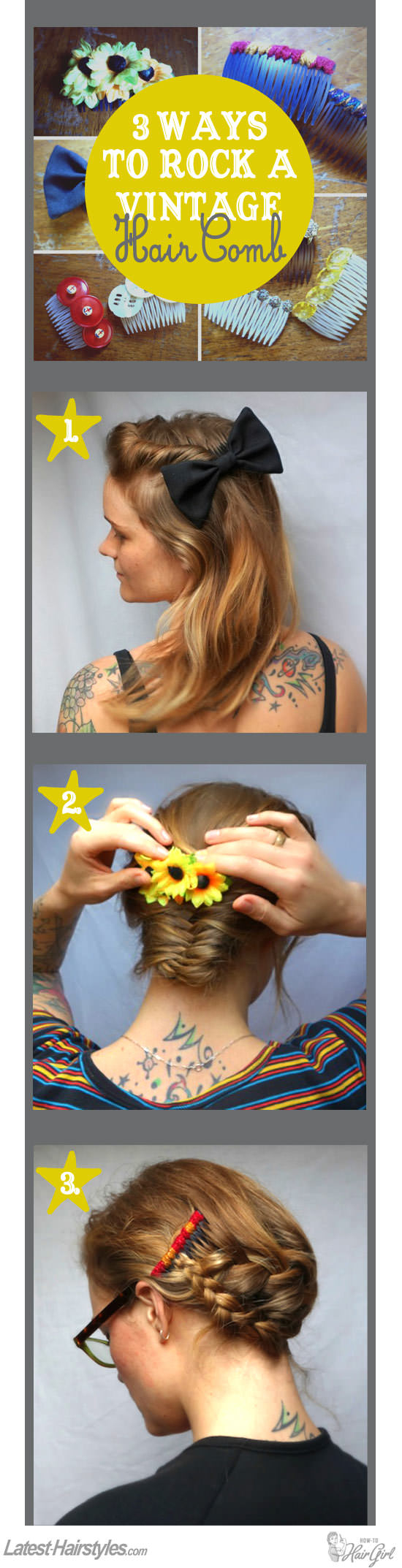as well as I am hither to say you lot that I dear using combs inward my DIY hairstyles The 3 Hottest Ways to Rock a Vintage Hair Comb