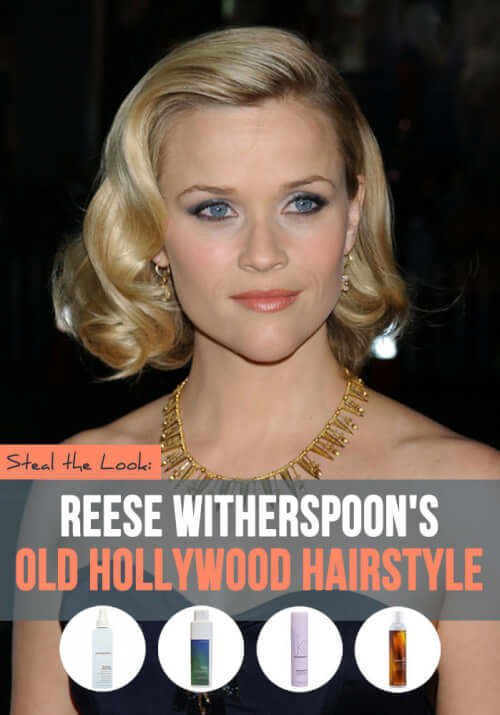 loves this classic await on Reese Witherspoon Snag Reese Witherspoon’s Glam Old Hollywood Hairstyle inwards 8 Easy Steps
