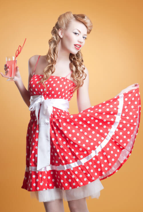 Sweet Pin Up Curly Hairstyle
