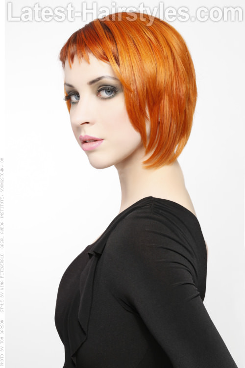 Adding bangs to a hairstyle is similar adding a cherry to the laissez passer on of an H2O ice cream sunday 53 Medium Hairstyles With Bangs: Our Latest Faves!