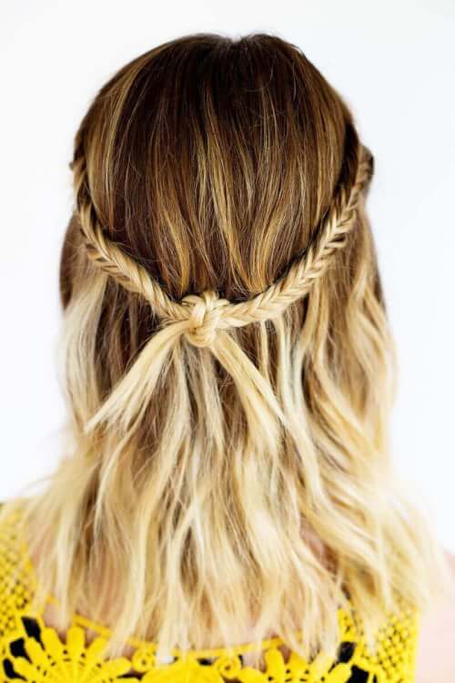 Bohemian Festival Knotted Hairstyle