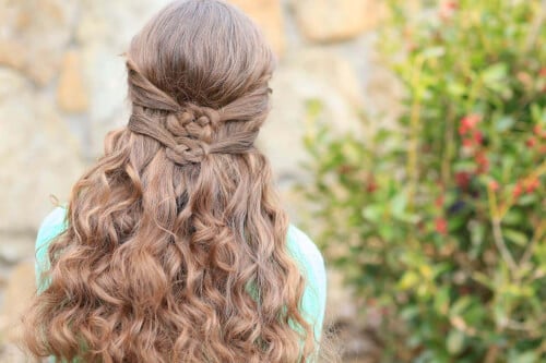 Double Celtic Knotted Hairstyle