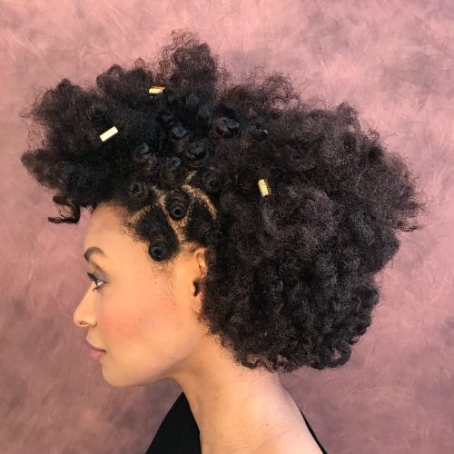 These trendy Bantu Knots are making a comeback amongst dark women who take hold natural xix Amazing Ways to Wear Bantu Knots