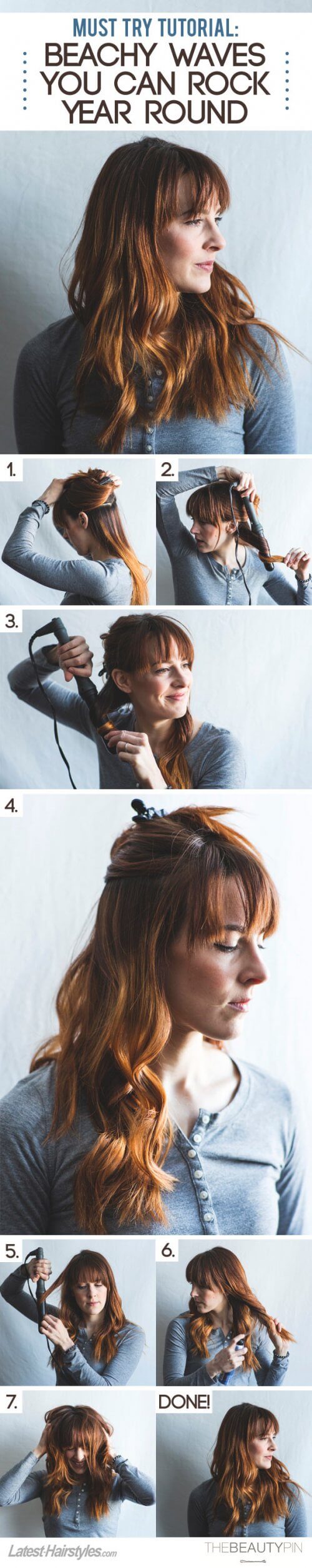 undone texture on all lengths of pilus from the runways to the reddish carpeting to the trendy gi Rock Amazing Beachy Waves Year Round With This Simple Tutorial